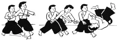 Ilustración de udekime nage