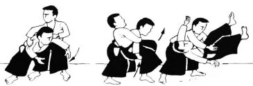 Ilustración de aiki otoshi