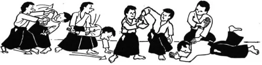 Ilustración de sankyo (kote hineri)